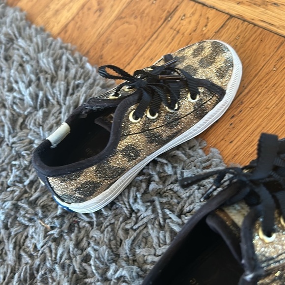 KATE SPADE x KEDS KICKSTART GLITTER LEOPARD TODDLER SNEAKERS Size 7 - Picture 5 of 8